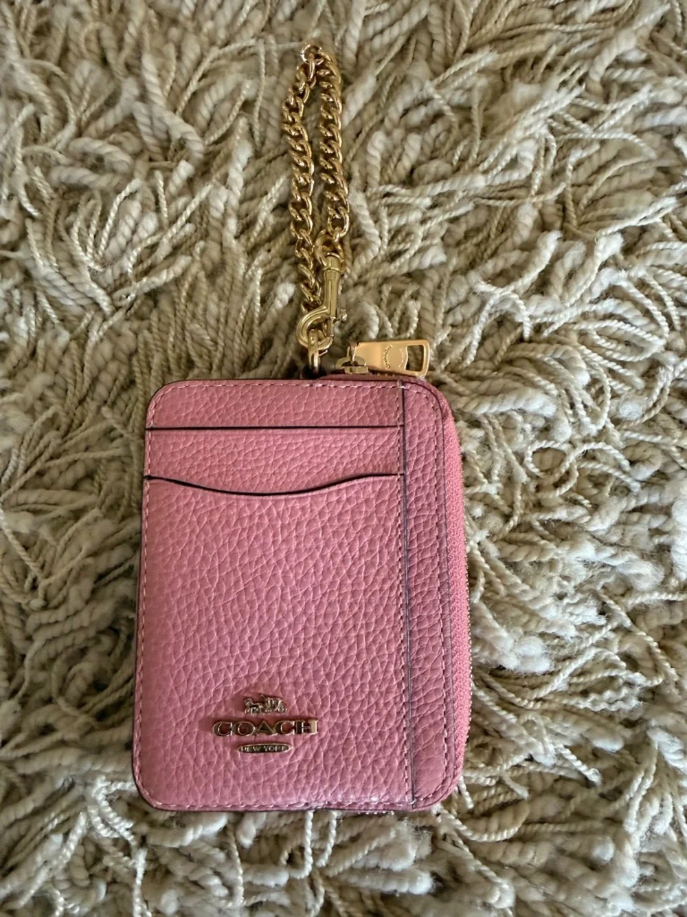 Coach Ellen Pink Crossbody Bag and Zip Around Card Case Pink Gold Hardware